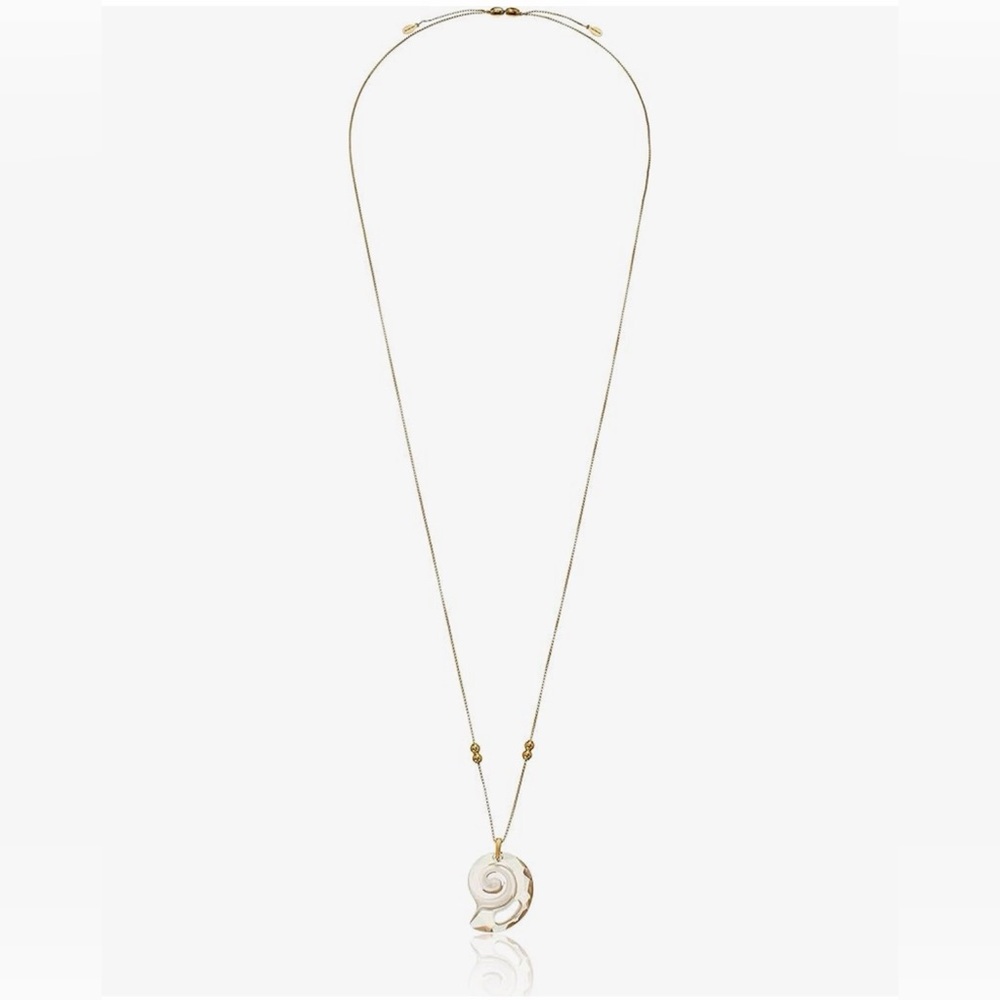 Alex and Ani Crystal Infusion Pull Chain, Nautilus, Kelp Green Pendant Necklace